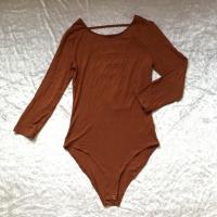 ราคา Brown BODY SUIT tag.XXI Forever 21 (877596928)