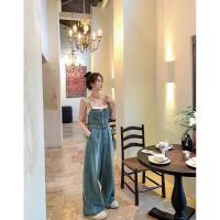 ราคา จั้มสูทยีนส์สายเดี่ยวขายาว จั้มยีนส์เกาหลี จั้มสูทยีนส์ทรงสวย (23971894962)