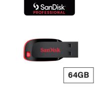 ราคา SanDisk CRUZER BLADE USB แฟลชไดร์ฟ 64GB, USB2.0 (SDCZ50_064G_B35, Black) (29663481152)