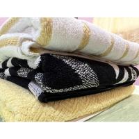 ราคา ผ้าเช็ดตัว DKNY super soft ลายทาง สีขาวเหลือง 100%cotton แท้ 100% (19006457379)