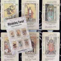 ราคา Meaning Tarot ความหมายไพ่ทาโรต์ภาษาอังกฤษเกมกระดานการ์ดที่กําหนดเอง (20789221679)