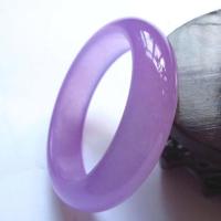 ราคา fb070 กำไลข้อมือหยกแท้ (สีม่วงเข้ม) (63956069)