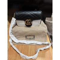 ราคา [กระเป๋าแท้ออกช็อป ] New Gucci GG Marmont super mini bag Size 6.5 x 4 x 2 นิ้ว (อปก.กล่อง ถุงผ้า การ์ด ถุงกระดาษ) (28304225692)