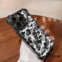 ราคา เหมาะสำหรับIPhone 17 15 11 13 14 16 12 Pro Max AIR XR X Max 7 Plus แฟชั่นลายพรางสีเทาดำเคสโทรศัพท์กันกระแทกไฟฟ้าสี่มุม (55352489836)