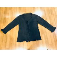 ราคา เสื้อคลุมผ้าไหมพรม ฟรีไซส์ สาวอวบ อ้วนใส่ได้ สีดำ อกยืดได้ 40-50 นิ้ว ยาว 27 นิ้ว บ่า 6 นิ้ว แขน 21 นิ้ว ของมือสอง (25411615640)