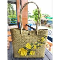 ราคา กระเป๋าสะพายข้างกระจูดสีธรรมชาติ (24586440787)