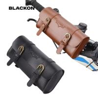 ราคา BLACKON กระเป๋าปั่นจักรยาน, กระเป๋าส่วนบุคคล Retro จักรยานหางกระเป๋า, อุปกรณ์ปั่นจักรยาน PU หนัง Vintage Bike Bag (29433757617)