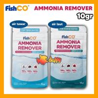 ราคา FishCo AMMONIA REMOVER 10g กรัม น้ําจืด/ทะเล: บ่อตู้ปลา แบคทีเรียเริ่มต้น (41622043495)