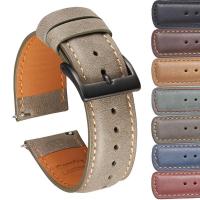 ราคา สายนาฬิกาข้อมือ สายหนังวัวแท้ ขนาด 20 มม. 22 มม. แบบปลดเร็ว สําหรับ Timex Watch (29850135453)