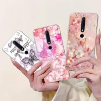 ราคา ปลอกสําหรับ โนเกีย 6.1 / โนเกีย 6 2018กรณีแฟชั่นผีเสื้อดอกไม้ซิลิโคนอ่อนนุ่มปกคลุมสําหรับ โนเกีย6 2018 เผชิญ-1068กันชนกันกระแท (29830507240)