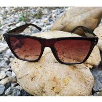 ราคา แว่นตากันแดดแฟชั่น กรอบ​น้ำตาล​ เลนส์​สีชา​ไล่สี (3338773822)