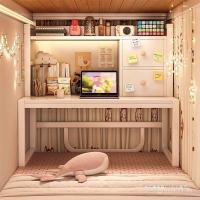 ราคา โครงเหล็กโต๊ะเตียงข้างเตียงชั้นวางหอพักนักศึกษาวิทยาลัยโน๊ตบุ๊คโต๊ะสองชั้นโต๊ะคอมพิวเตอร์เครื่องมือที่มีประโยชน์อ่าวหน้าต่าง 8NF (55702182125)