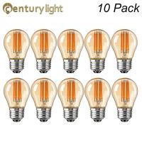 ราคา Vintage G45 Edison Led Light Bulb E27 4W 6W Filament Ball Lamp Warm White 2700K Amber Glass Dimmable Mini Globe Bulb For (27163687875)