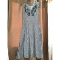 ราคา เดรส CC Double O ลายทางขาวน้ำเงิน (4919616644)