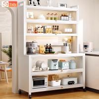 ราคา 160cm ชั้นวางของในครัว ชั้นวางอเนกประสงค์ ประหยัดพื้นที่ สามารถวางไมโครเวฟ เครื่องปรุงรส ขนาดใหญ่ชั้นวางพร้อมตู้ (26862202639)