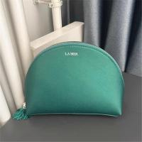 ราคา ทะเลสีฟ้าลึกลับสีเขียวกระเป๋าเครื่องสําอางเชลล์พราวสดใสเนื้อเดินทางแบบพกพาคลัทช์ลิปสติกถุงเก็บ (45304216913)