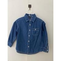 ราคา Uniqlo Kids เสื้อเชิ้ตยีนส์เด็ก ไซส์110 มือ2 (53150810116)