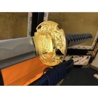 ราคา ของสะสม: ดาบซามูไร KATANA ⚔️เหล็ก 1060 ใบดาบสีเงิน (7078759192)