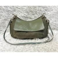 ราคา กระเป๋าผ้ายีนส์ผสมหนังครอสบอดี้FENNELI (รหัส โชค276) (29919492727)