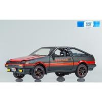ราคา โมเดลรถอินนิเชียลดี รถยนต์ รถแข่ง รถส่งเต้าหู้ XHD 1:24 Initial D Black Toyota Trueno AE 86 Diecast Japan Car Model Toy (40754276244)