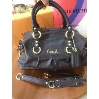 ราคา กระเป๋าสะพาย Coach หนังสีน้ำตาลสภาพใหม่ 95 เปอร์เซ็นต์ของแท้ (3379193006)