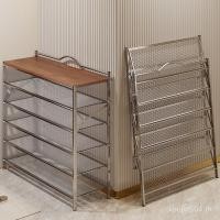 ราคา ตู้รองเท้าในครัวเรือนปรับรองเท้าเก็บรองเท้าสองชั้นชั้นวางรองเท้าพื้นที่เครื่องมือที่มีประโยชน์ติดตั้งหลายชั้นพับได้เรียบง่าย (50453011218)