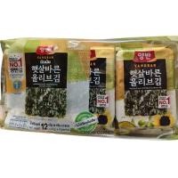 ราคา ยกลัง ยังบัน สาหร่ายเกาหลีขายดีอันดับ 1 สาหร่ายทะเลปรุงรส ด้วยน้ำมันมะกอก และน้ำมันทานตะวัน (ตรายังบัน) (29506953461)