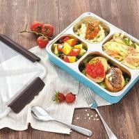 ราคา กล่องอาหารกลางวัน TEDEMEI 6546 RED GREEN BLUE 4 SEASONS STAINLEES LUNCH BOX (26865279201)