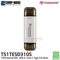 ราคา Transcend ESD310C 1TB External SSD , USB 3.1 Gen 2, Type C/A Silver , TS1TESD310S - 5Y Warranty - Portable SSD (29813667507)