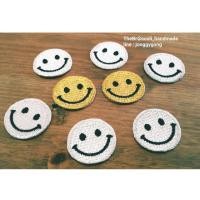 ราคา ตัวรีดเสื้อผ้าหน้ายิ้มสีทองและเงิน (728685859)