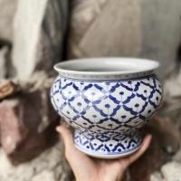 ราคา กระโถน เซรามิค ลายคราม ขนาด 7” (7842105524)