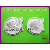 ราคา HONDA C70 C50 C65 C90 C100 - WINDSHIELD LOGO HONDA WING "ALUMINIUM" LH&RH / โลโก้บังลม ปีกนก อลูมิเนียม (12974525683)