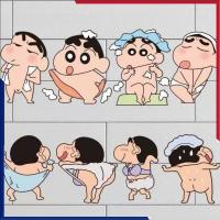 ราคา สติกเกอร์ติดผนังห้องน้ำลายเครยอนชินจัง กันน้ำ สติ๊กเกอร์กระเบื้องห้องน้ำ สติ๊กเกอร์ตกแต่งรถลายการ์ตูน ตกแต่งบ้าน (27859225719)