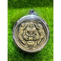 ราคา หลวงพ่อเปิ่นเนื้อผงเสือคู่กรอบแสตนเลสแท้วัดบางพระ (43705939766)