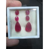 ราคา ทับทิม LAB ทับทิมพม่าเทีย Oval shape 8x6mm 7.6 cts พลอย BURMA PINK RUBY COLOR PEAR SHAPE 18X10 MM 19.10 ( 2เม็ด) (29113315623)