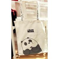 ราคา MINISO WE BARE BEARS TOTEBAG กระเป๋าช้อปปิ้ง (28135676516)