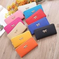 ราคา กระเป๋าสตางค์ใบยาว สามารถใส่โทรศัพท์ เก็บบัตรเอกสารได้(สีส้มอิฐ) (19900682502)