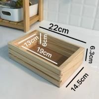 ราคา กล่องไม้จัดระเบียบลังไม้ใส่ของ (41510434931)