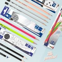ราคา STAEDTLER ดินสอดำ ดินสอ 2B *12ด้าม/กล่อง* ✅ใช้คอมพิวเตอร์ตรวจได้ Exam pencils รุ่น Silver⚪, Mark-2B, Neon, Exam (7368823694)