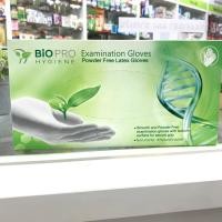 ราคา Bio pro gloves ถุงมือยาง ถุงมือแพทย์ (ไม่มีแป้ง) size XS 100 ชิ้น/กล่อง (7842799706)