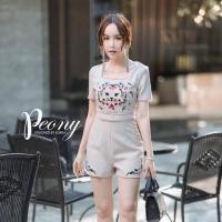 ราคา จั๊มสูทป้าย peony ไซร์M. (4043207796)