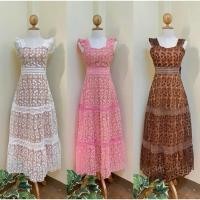 ราคา Chalita Chalita เดรสเจ้าหญิงอลัง ปักลูกไม้ ทูโทน เดรสมือ1 (25690862064)