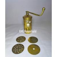 ราคา ทองแดงทองเหลือง Muruku Maker/ ทองแดง Muruku แม่พิมพ์/ทองเหลือง Muruku แม่พิมพ์/ Putu ไก่/ Cendol แม่พิมพ์/ Laksa Busy Mold (23669352873)