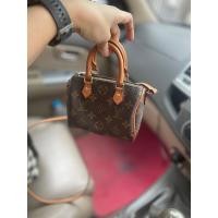 ราคา LOUIS VUITTON SPEEDY NANO#หลุยส์วิตตอง Speedy nano หนังแท้มือสอง ขนาด 6" (20189474502)