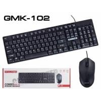 ราคา Keyboard+mouse Usb Set ชุดคีบอร์ดเมาส์ GMK-102 Gearmaster (12004885755)