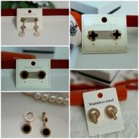 ราคา [พร้อมส่ง]ต่างหูสแตนเลส สีโรสโกลด์ คุณภาพสูง รูปสินค้าจริง (3561397952)