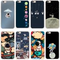 ราคา เคสโทรศัพท์ซิลิโคนใส แบบนิ่ม ลายการ์ตูนนักบินอวกาศ กันกระแทก สําหรับ iphone 4 4s 5 5s se 6 6s plus (19843246532)