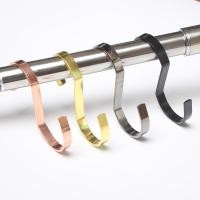 ราคา โลหะ S Hook ร้านขายเสื้อผ้า Hook กางเกงยีนส์ S Hook หนาแบน S-Shaped Hook Storage Hook Golden Hook (58153601736)