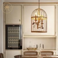 ราคา โคมระย้าสไตล์อเมริกันคันทรีโคมไฟกรงนกโคมไฟชนบทย้อนยุคห้องนั่งเล่นร้านอาหารโฮมสเตย์ร้านขายเสื้อผ้าโคมระย้าบุคลิกภาพสร้างส (25451083680)