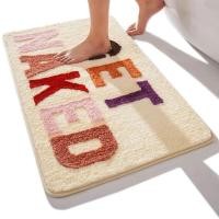 ราคา 50x80cm Get Naked Bathroom Mat Rugs Colorful Pink Black White Non-Slip Shaped Tufted Luxury Fluffy Thick Shaggy Rug Carp (49701303678)